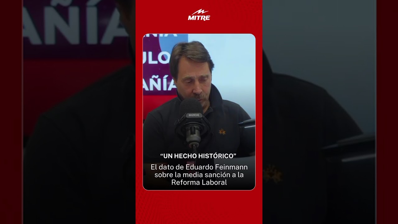 El dato de Eduardo Feinmann sobre la media sanci&oacute;n a la Reforma Laboral: 