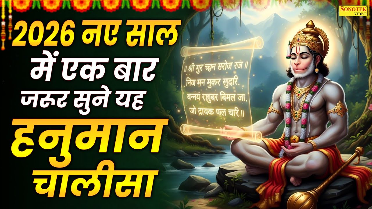 2026 नए साल में एक बार जरूर सुने यह हनुमान चालीसा | Shree Hanuman Chalisa | Hanuman Bhakti Song