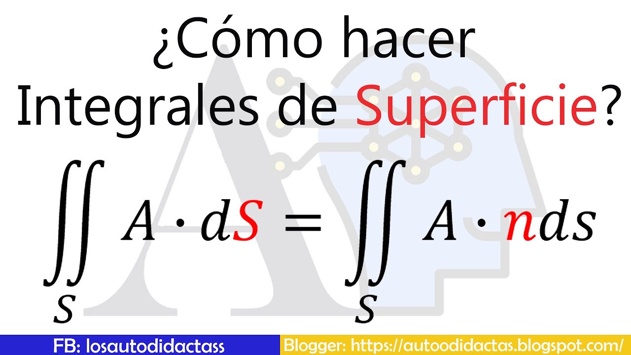 &iquest;C&oacute;mo hacer integrales de Superficie? - Teor&iacute;a - Ejemplos - C&aacute;lculo Vectorial