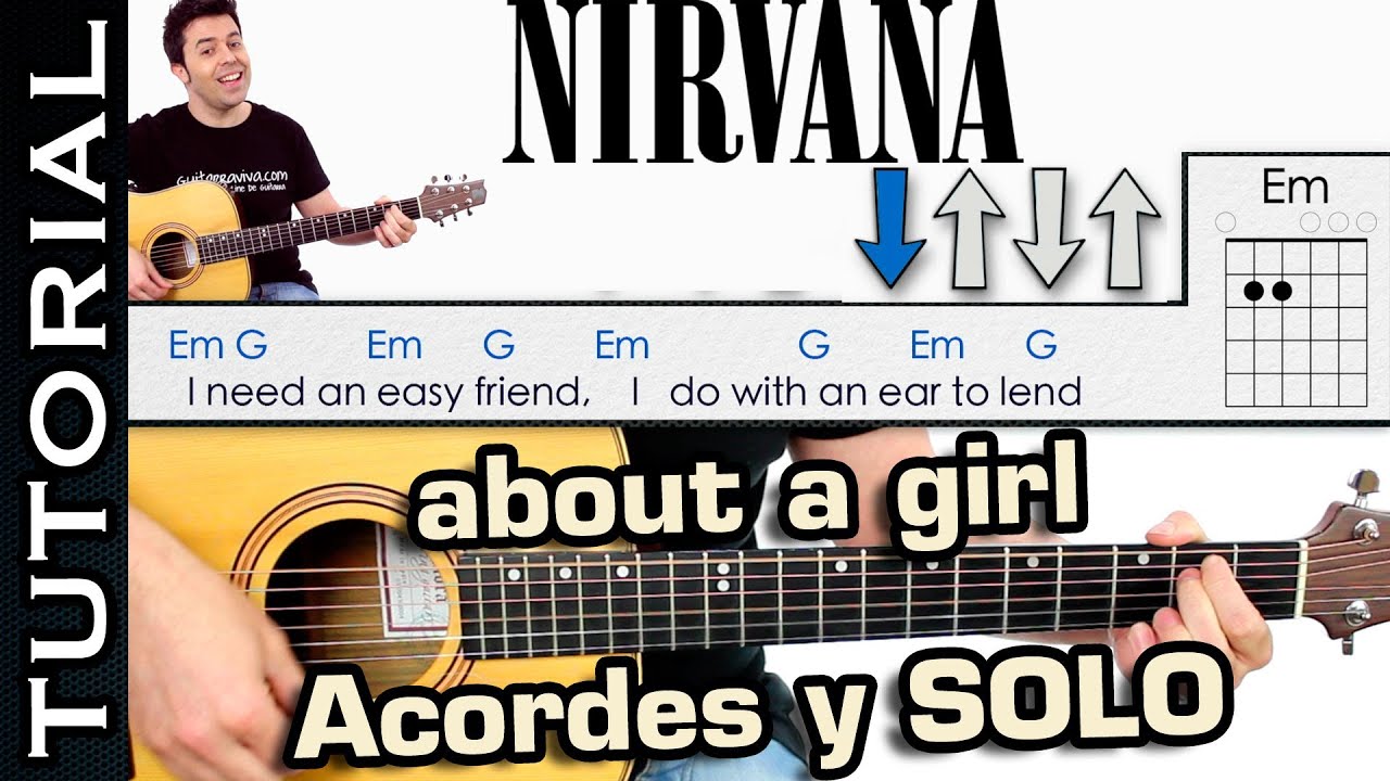 About A Girl guitarra y solo  Aprende a tocar Nirvana Como tocar guitarra facil