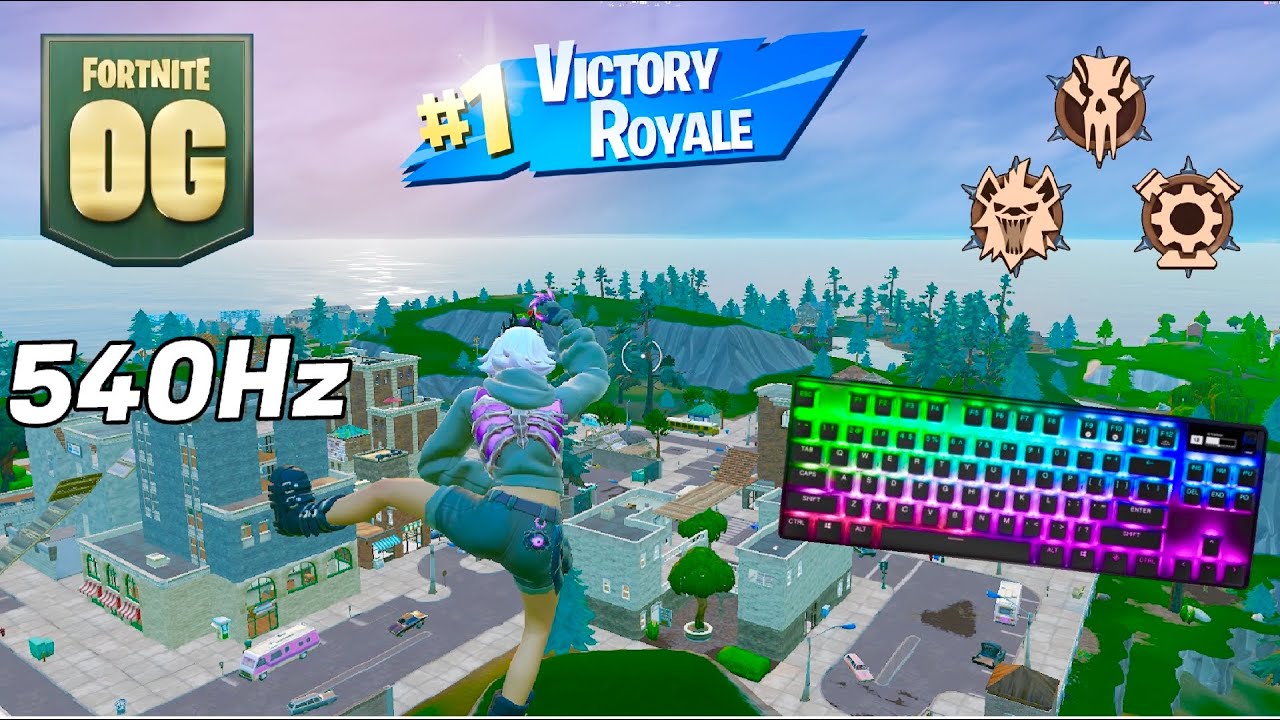 SteelSeries Apex Pro TKL ASMR 😴 Fortnite OG Reload 🏆 Satisfying Keyboard Fortnite 360 FPS 4K