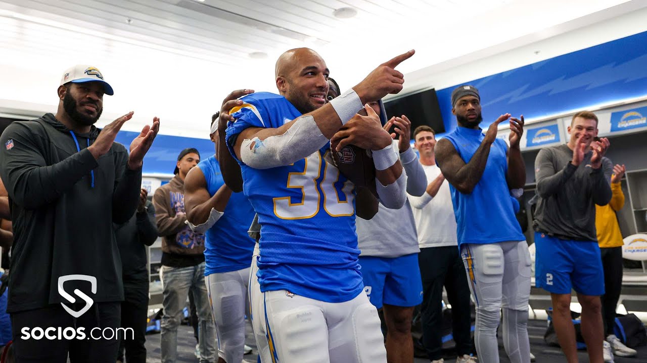 Brandon Staley Locker Room Victory Speech vs Rams | LA Chargers