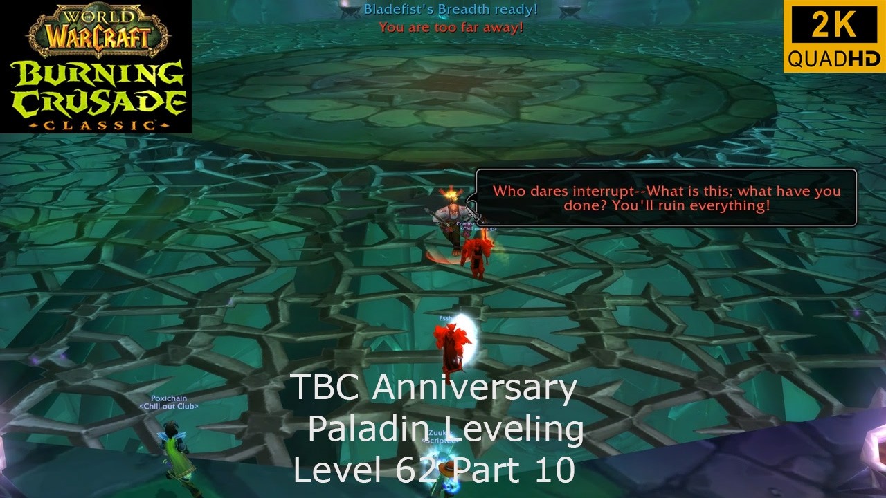 WoW TBC Anniversary | Paladin Leveling | Level 62 Part 10 | Retri Paladin PoV | No Commentary 2K