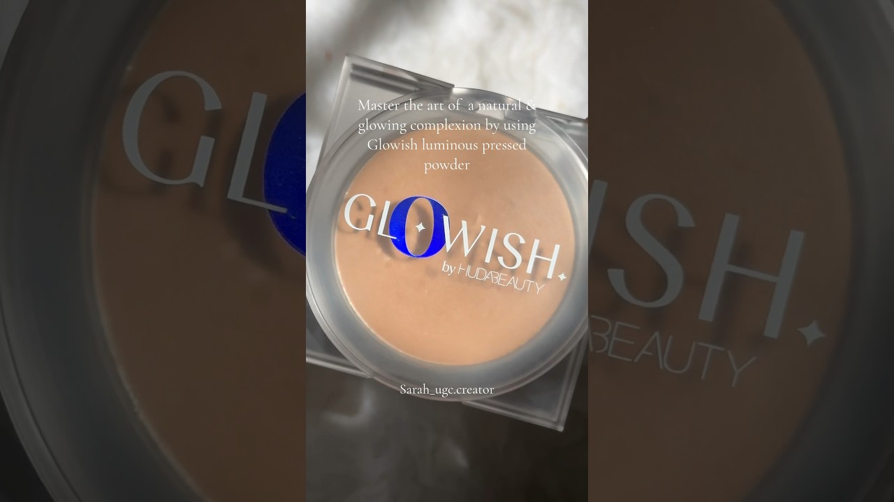 @Hudabeauty  Glowish Pressed powder shade : 03 Light | #shorts #beautyblogger