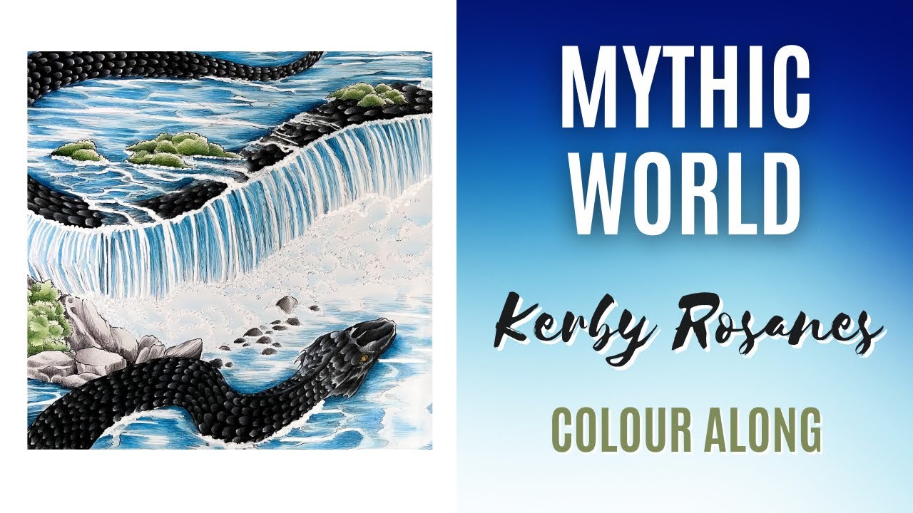 Colour Along | Mythic World by Kerby Rosanes | River Snake