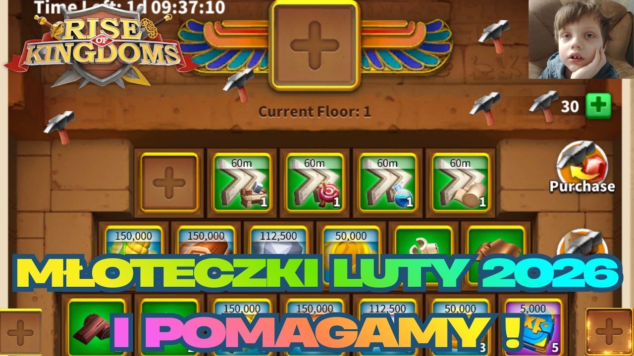 Młoteczki Luty 2026 i Pomagamy ! Rise of Kingdoms Optimusprimal Gaming