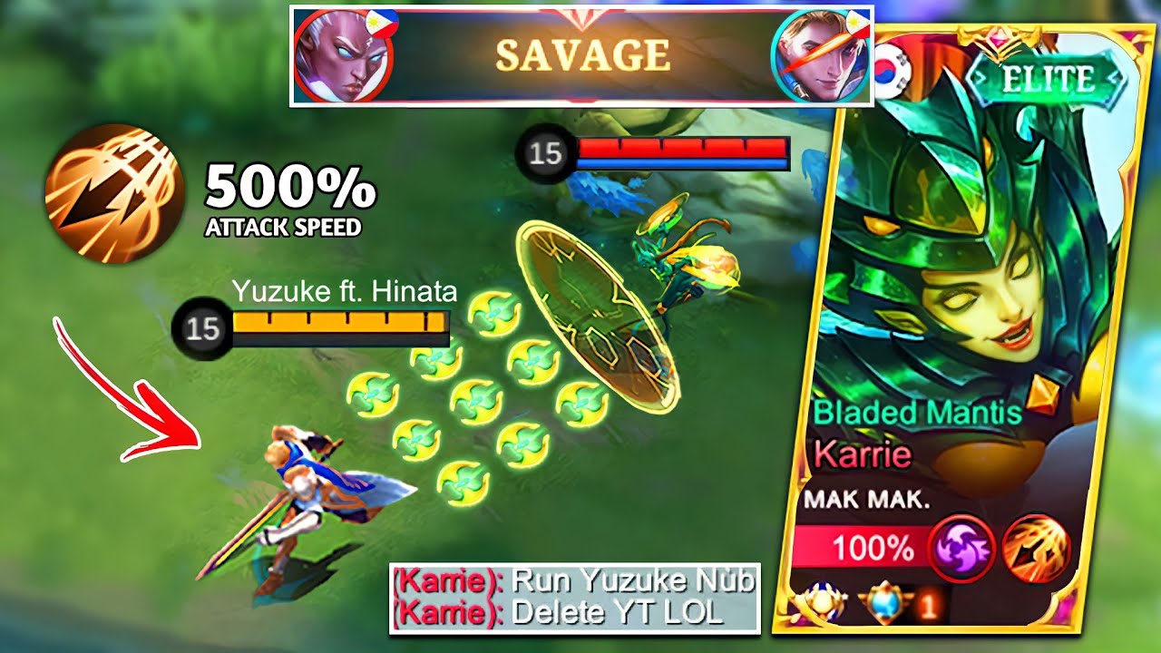 Yuzuke Vs Top 1 Global Karrie Trashtalker | Lifesteal Hack Vs Insane Attack Speed! 😱 | Who Will Win?