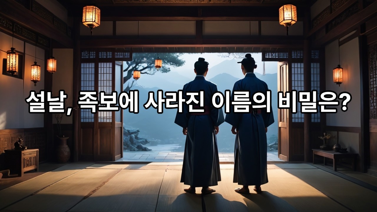 《설날 차례 지내다 불린 이름, 집안 족보에 없는 이름이었다｜설날 괴담 실화풍》