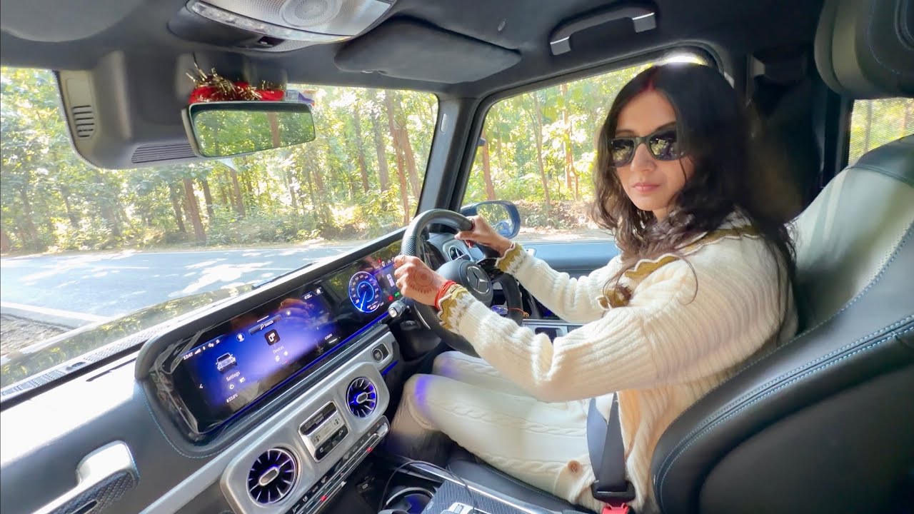 My Wife Driving G-Wagon 😍  First Time 