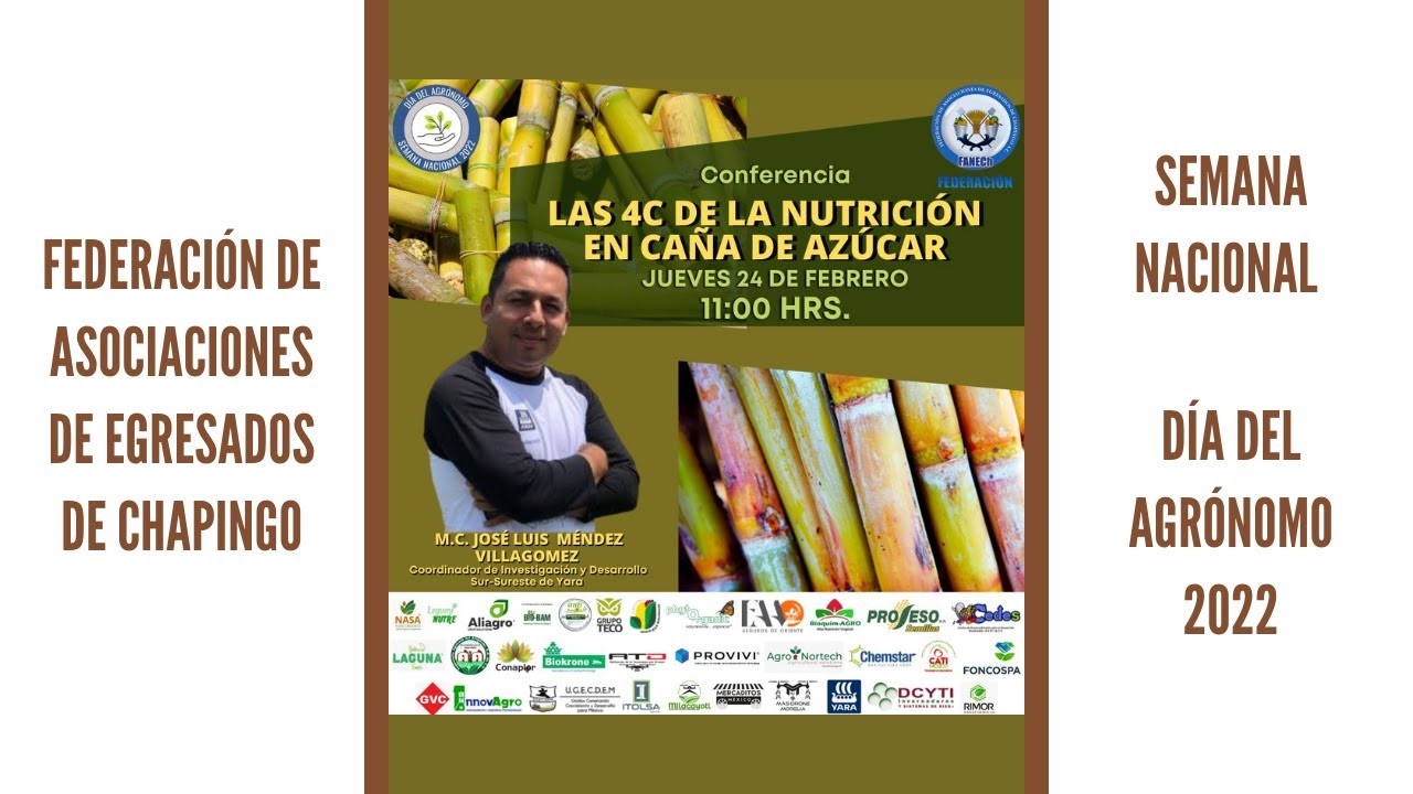 Conferencia: Las 4C de la nutrición en caña de azúcar