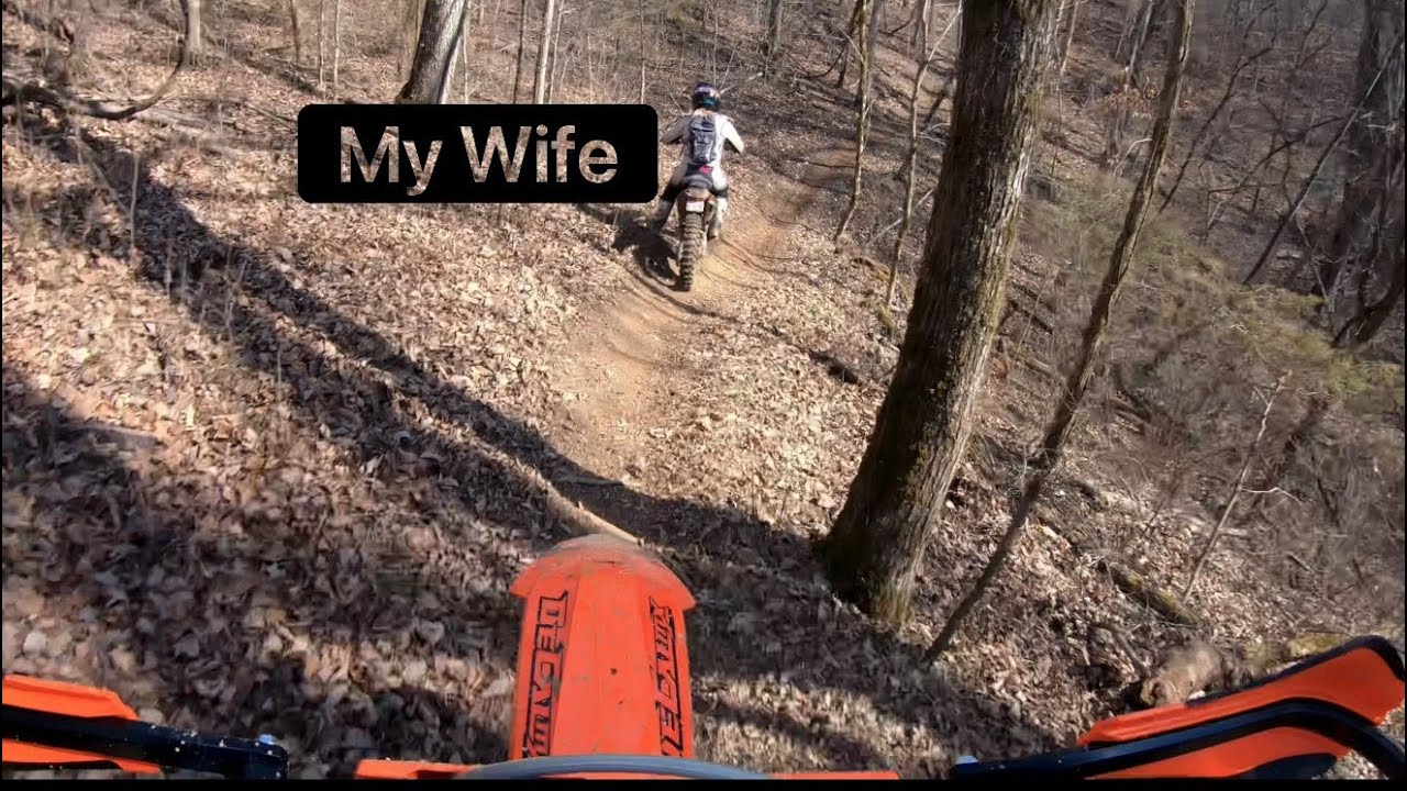 Attempting to catch my wife (Valentine’s Day trail ride)
