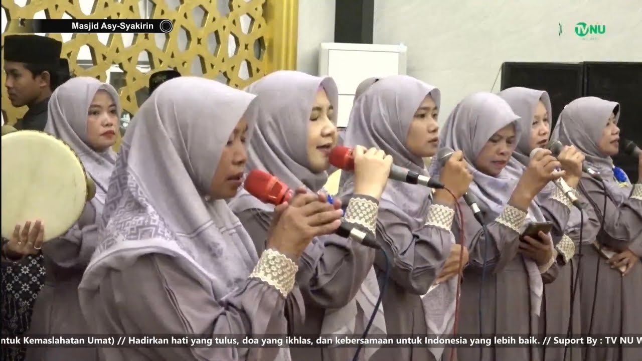 Mahallul Qiyam (Srokal) GMC, "HARLAH NU KE 103 H" Kecamatan Wlingi di Masjid Asy Syakirin Klemunan