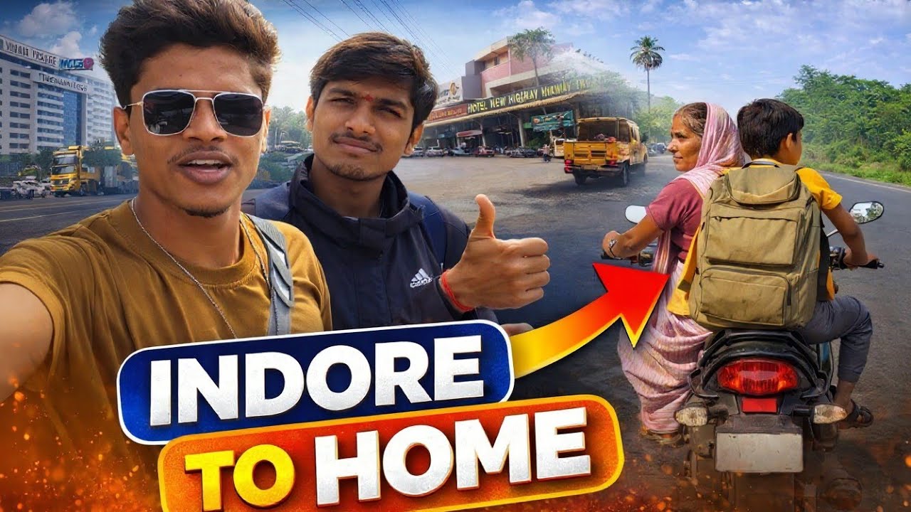Indore to Home Journey | Bus, Highway & Real Travel Vlog 🚍🏠