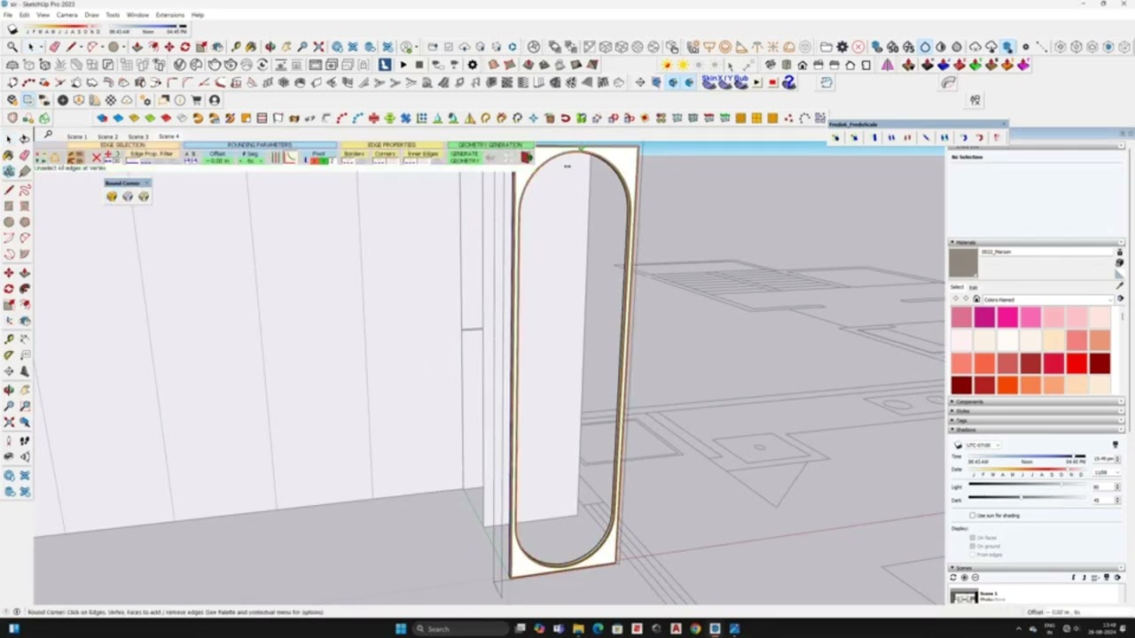 How to Create Wall Paneling in SketchUp | Step-by-Step Interior Design Tutorial | TechnoArch