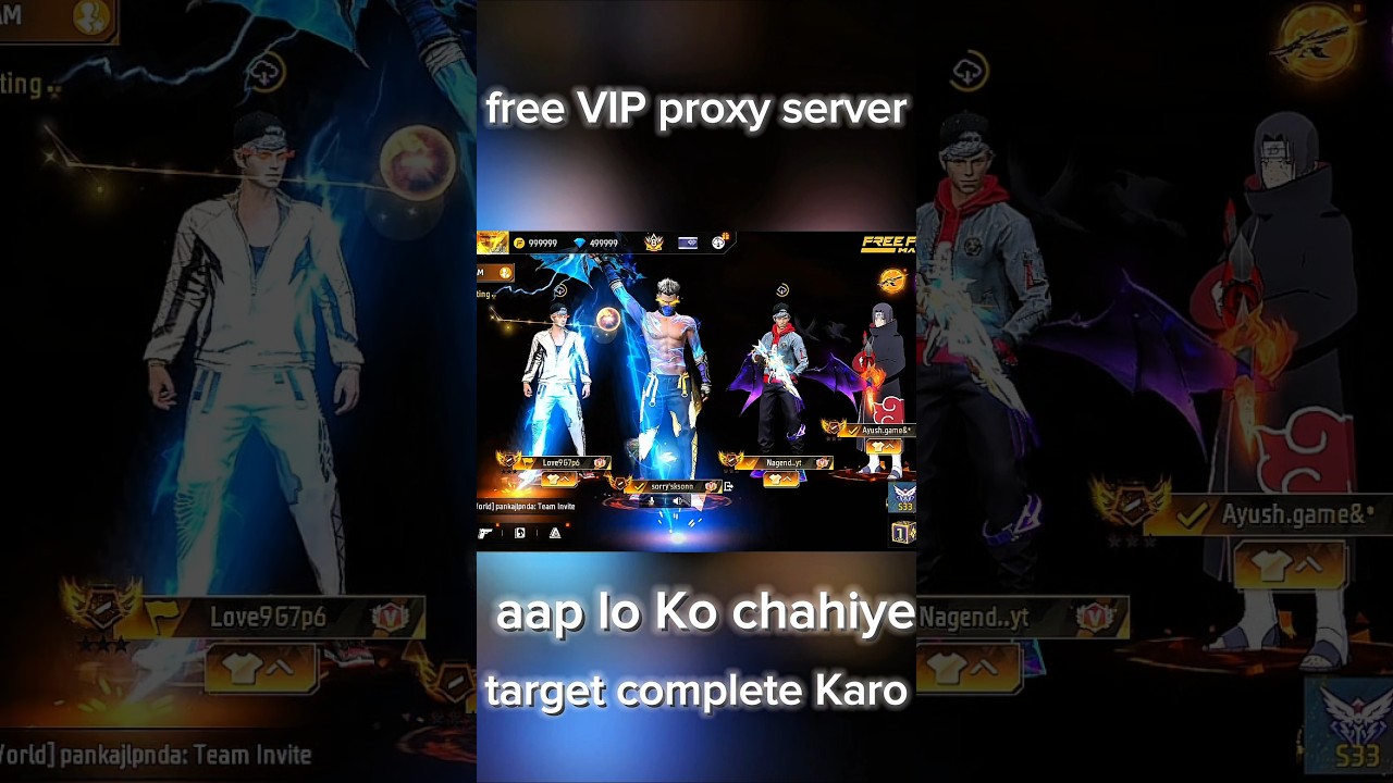 new proxy server anime emote show🤯 diamond use proxy 😱 server #proxy #HACTINH10K