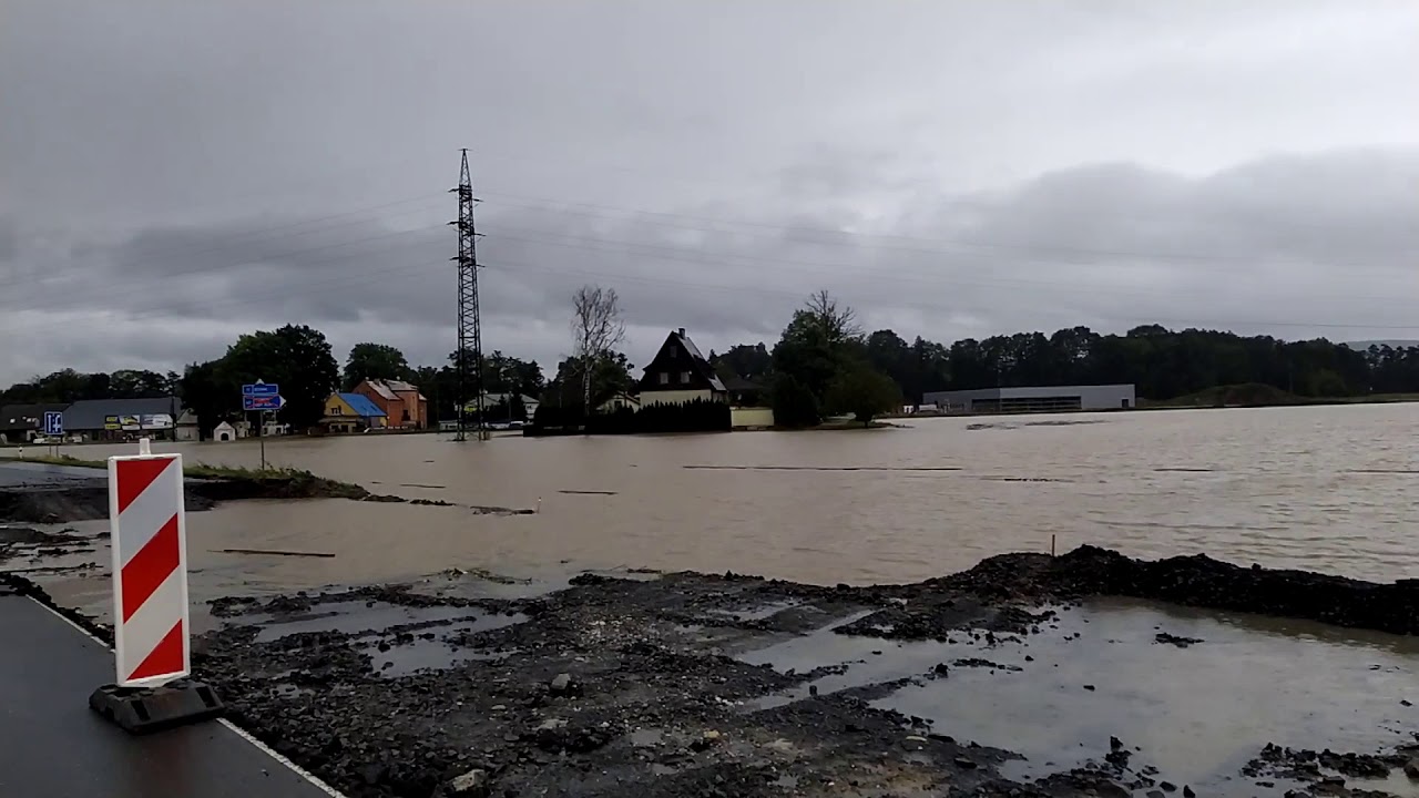 Povodně 14.10.2020 | Kravaře, Dvořisko, Komárov, Opava | Flood on the Opava river