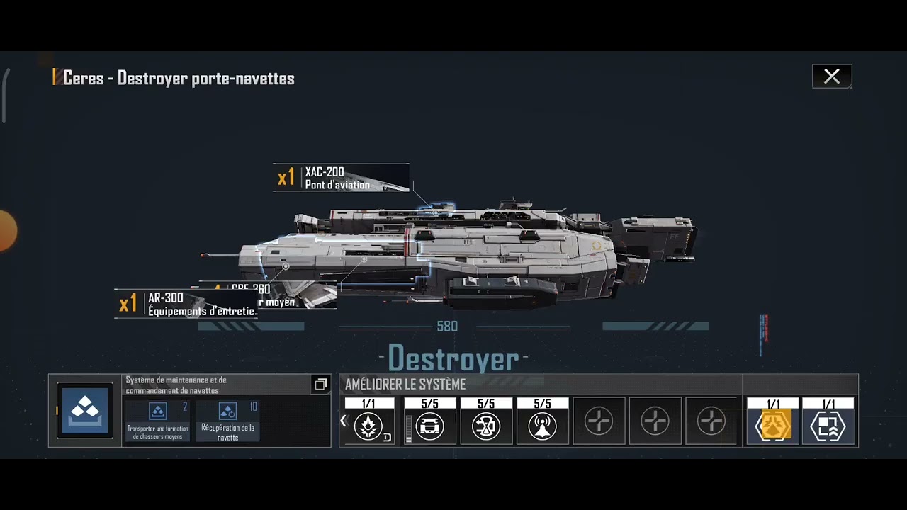 Infinite Lagrange [FR] // mini guide // Destroyer Ceres // Type A //