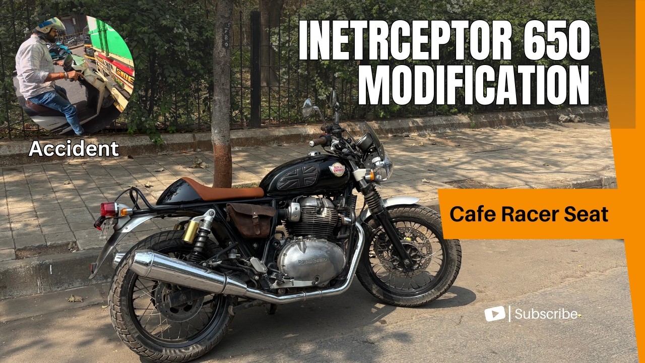 Royal Enfield Interceptor Café Racer Seat Installed | Full Modification | New Look!!!