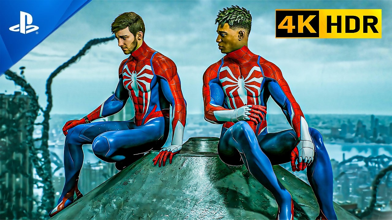 SPIDER MAN 2 ADVANCE CLASSIC SUIT FIGHT WITH VENOM 4K HDR