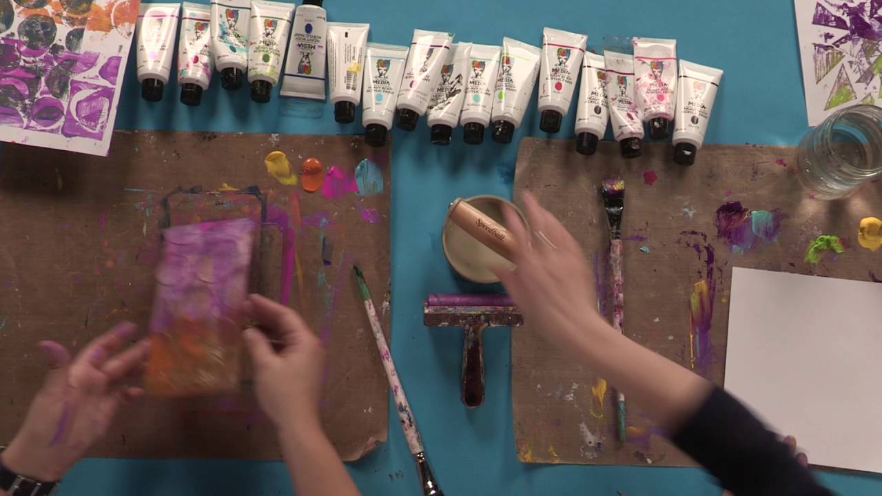 Preview | Playful Printmaking: Mixed Media Monoprinting with Dina Wakley