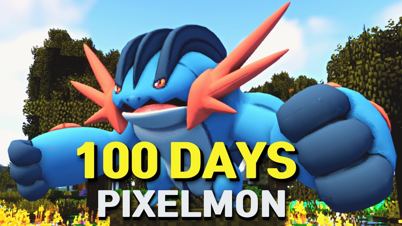 100 дней в Minecraft Pixelmon: Эпическая история
