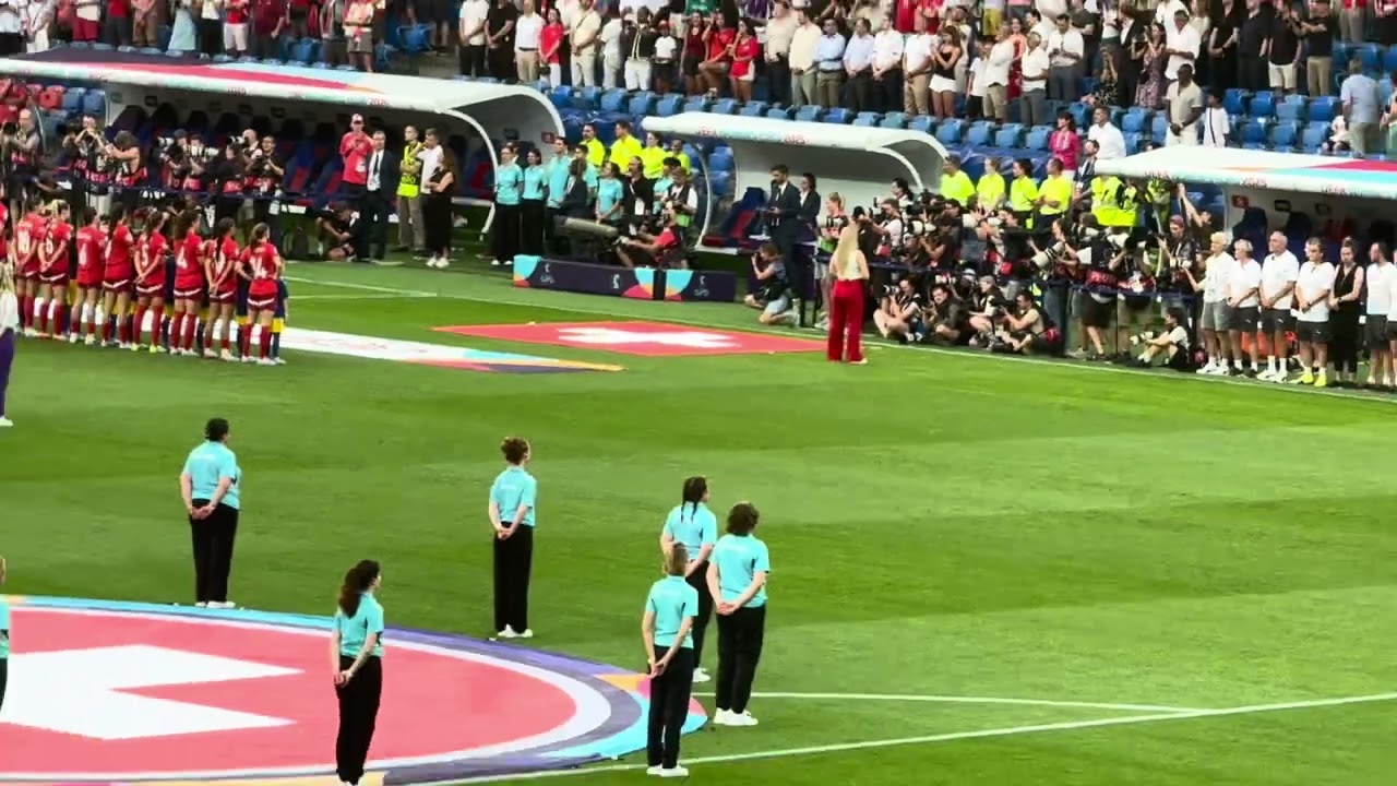 NORWEGIAN NATIONAL ANTHEM SUNG BY ASTRID S AT EURO 2025 OPENING GAME #Fromirelandandbeyond  