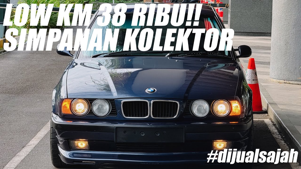 BMW E34 SANGAT UTUH | SIMPANAN KM 38 RIBU FULL RACING DYNAMICS | MAURITIUSBLAU 520i ‘89 #dijualsajah