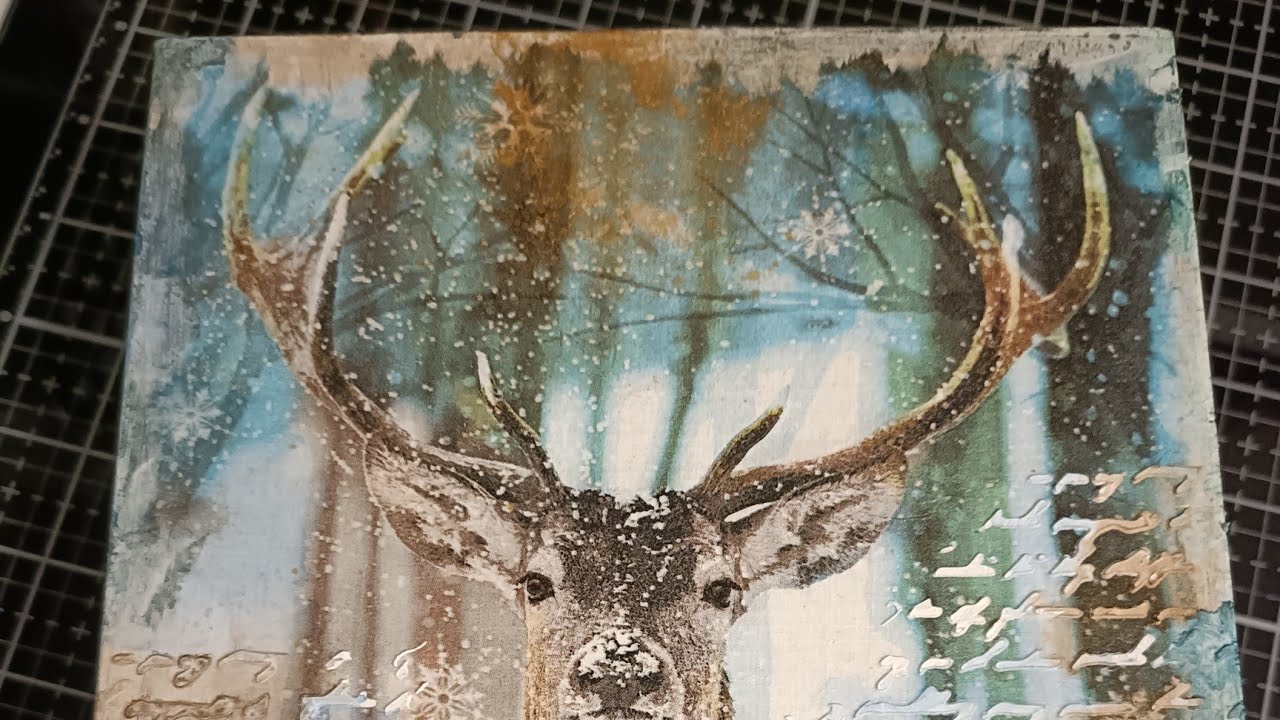 [TUTO] UNE BOÎTE EN BOIS RÉALISÉ EN MIXED MEDIA