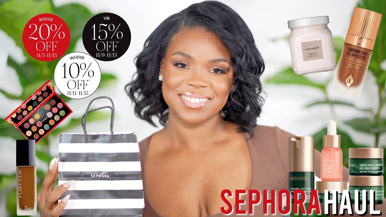 Obnoxiously HUGE Sephora Haul 😂 | Sephora Holiday Savings 2021 | Sephora VIB Sale 2021 + GIVEAWAY😩