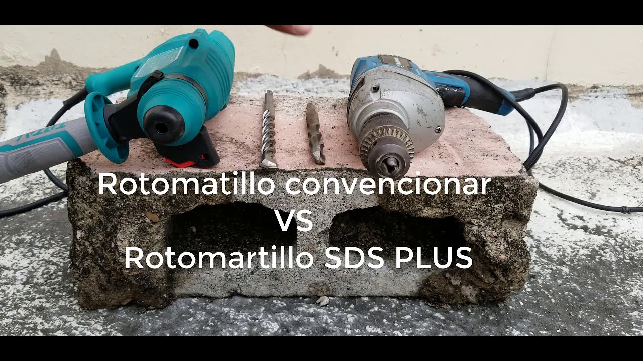 Taladro Rotomartillo  800WATT SDS PLUS  VS Convencional