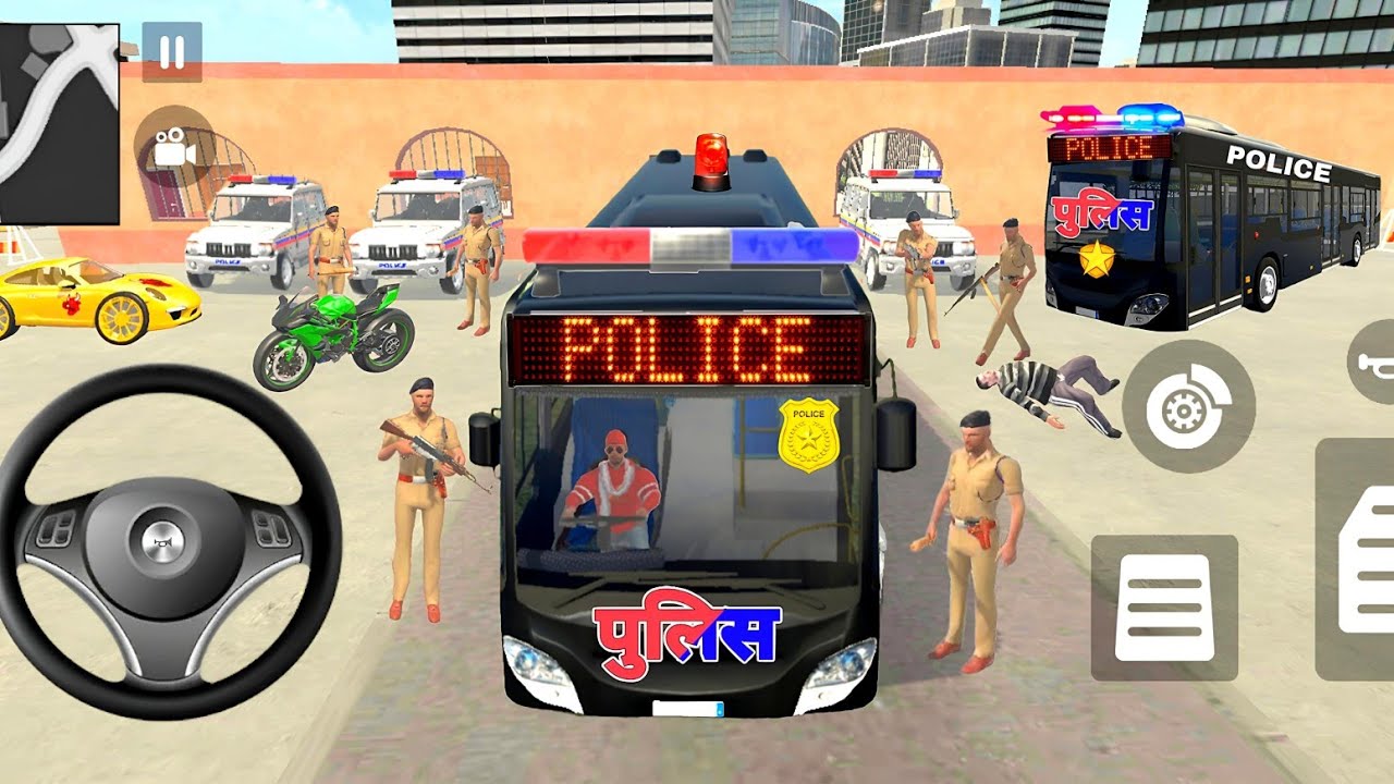 🤑 Franklin Purchase Modified Police Wali Bus 💥🚨 Indian theft auto 💥🤯 Indian Bikes Driving 3d Game