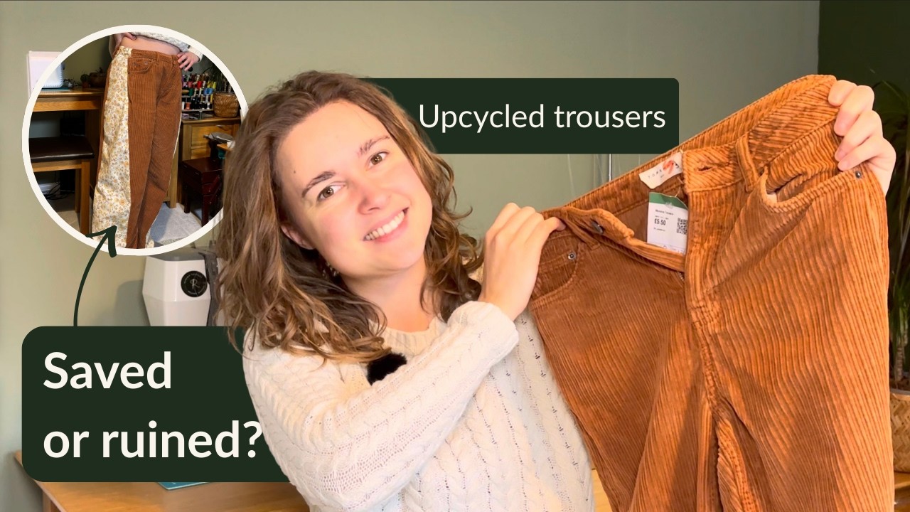 This Trouser Makeover Nearly Went Wrong — But I Didn’t Give Up 🍂 | Clothing Alteration