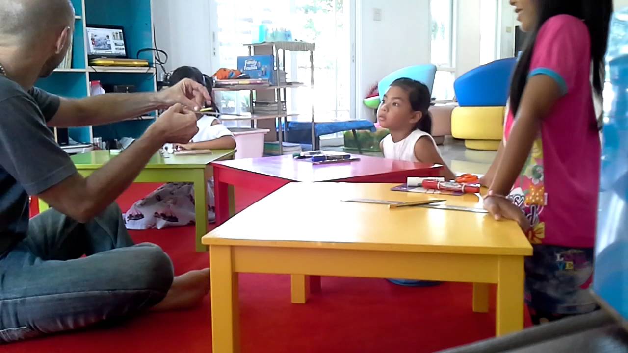 Classroom objects and prepositions - k3 class