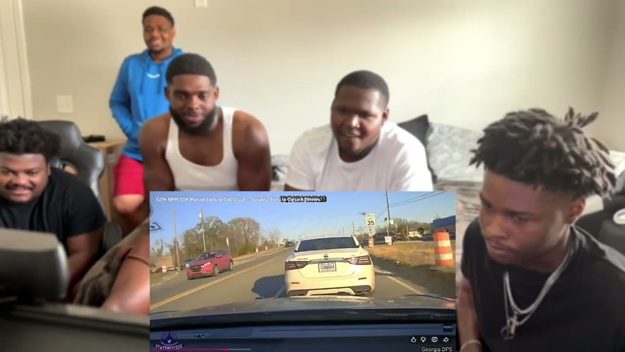 120+ MPH GSP Pursuit Ends In Bad Crash Reaction 