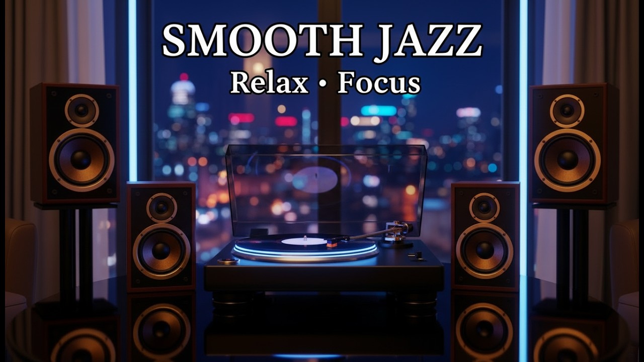 City Lights & Soul ✨ Smooth Jazz × R&B Fusion for Night Relax & Focus