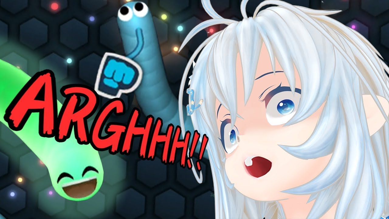 【Slither.io】Я не люблю земляных червей! Кричащая девочка Сиро