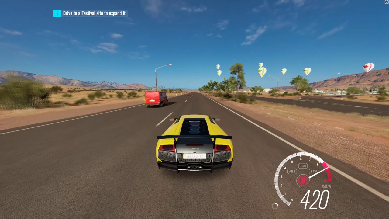 Reaching 420 km/h (261 mph) with 42 different cars in Forza Horizon 3