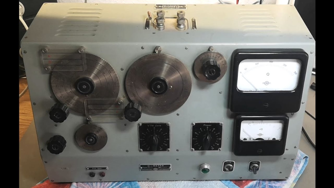 Radiometer QM1G Q-meter 1963 test teardown