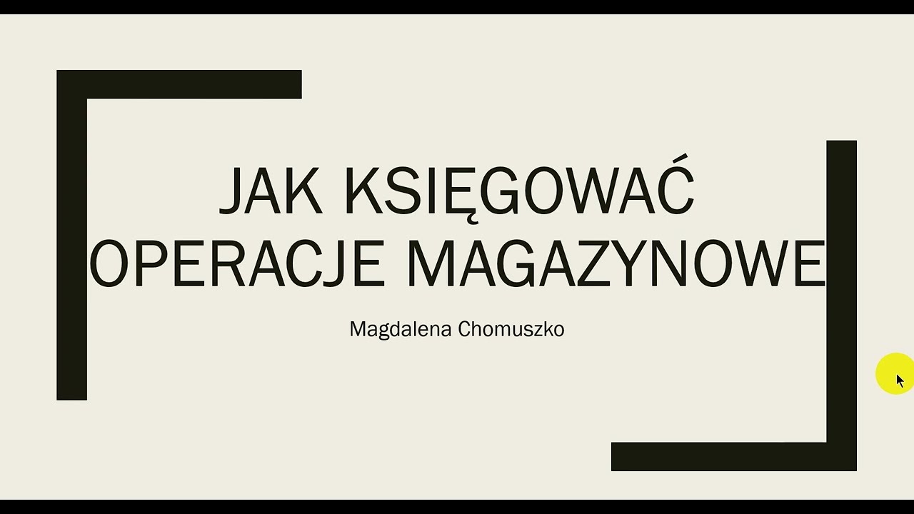 #Excel tylko dla #Księgowych Jak księgować #operacje #magazynowe