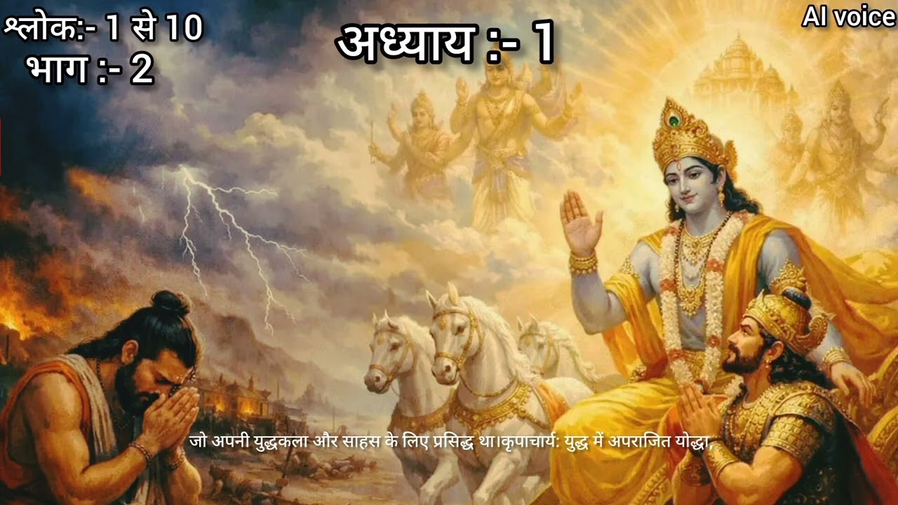 अध्याय:-1, श्लोक:-1 to 10, part- 2