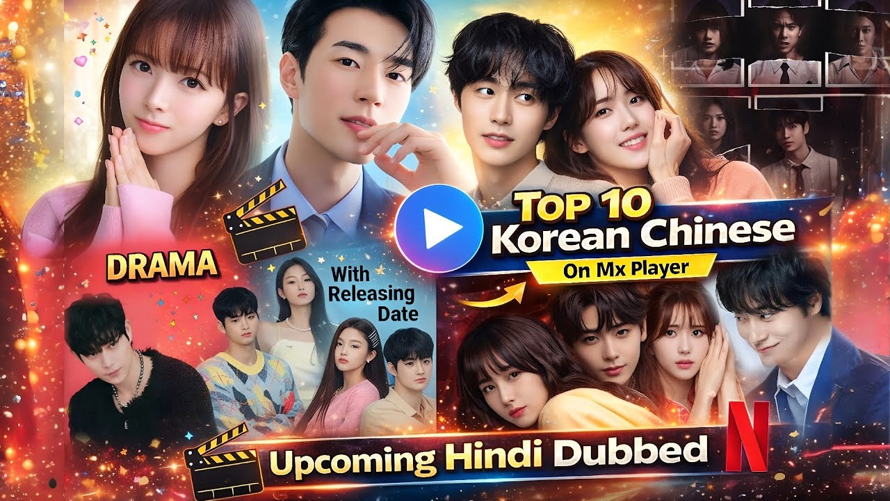 Top 10 Upcoming Hindi Dubbed Korean And Chinese Drama On MX Player | Netflix | Movie Showdown