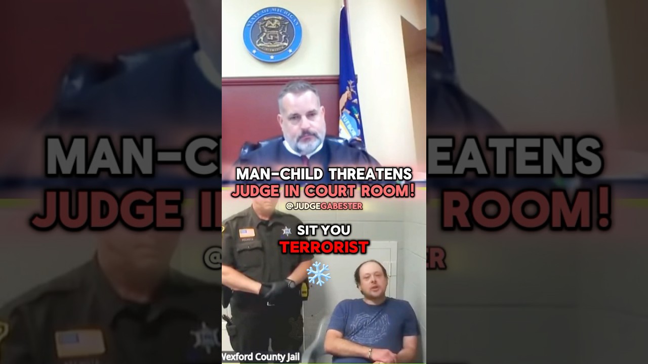 Man-Child Threatens Judge In Court Room!