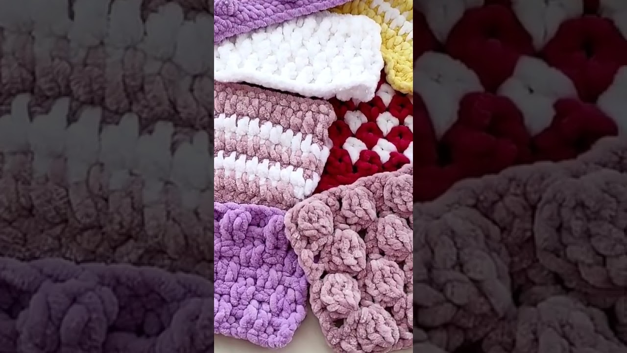 super easy crochet velvet baby blanket pattern💝