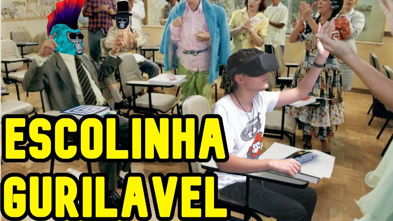 Gorilla Tag Brasil || Desta vez o jogo virou, agora eu sou o aluno OOOOO MAAA GOOOOAAAD!!!!!