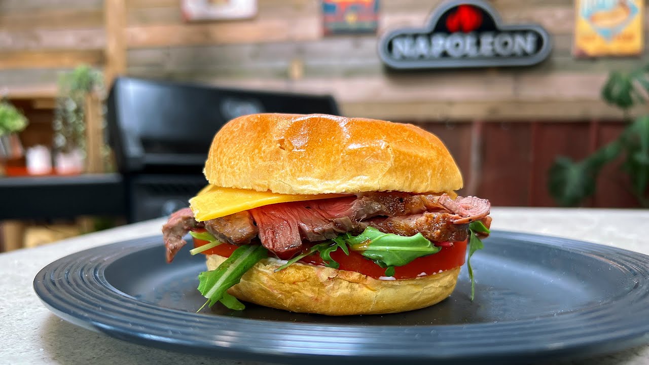 Grillopskrift - Steakburger på gasgrill