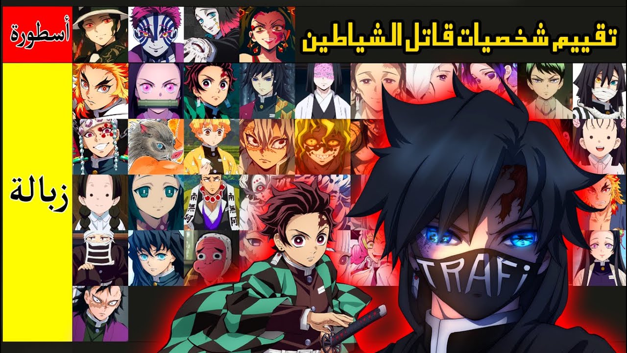 تقييم كل شخصيات كيمتسو نو يايبا مزاج ترافي بدون تسليك !
