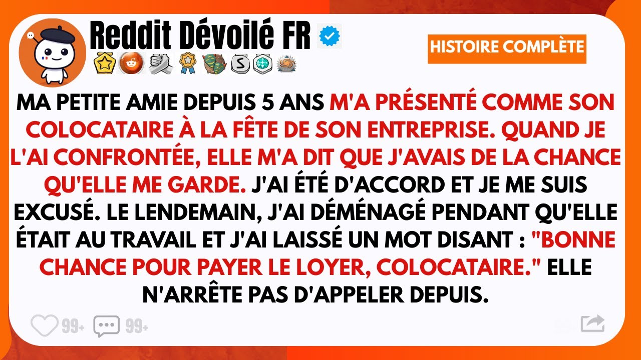 Ma copine m’a présenté comme « son colocataire »… alors j’ai déménagé pendant qu’elle bossait.