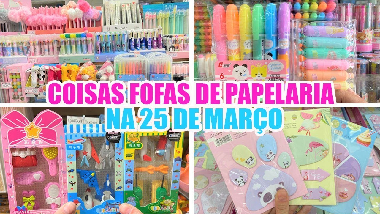 25 DE MARÇO - COISAS FOFAS DE PAPELARIA - MATERIAL ESCOLAR 2020 #VOLTAASAULAS