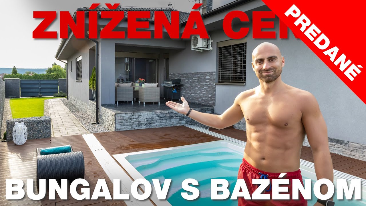 PREDANÉ - MODERNÝ 5 IZBOVÝ BUNGALOV S BAZÉNOM