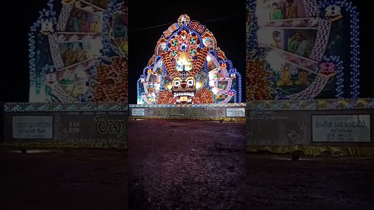 Beautiful Vesak Thorana Vesak Day . vesak poya day Srilanka.